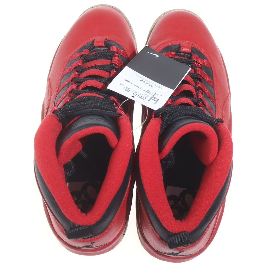 NIKE(ナイキ) AIR JORDAN 10 RETRO 30TH 705178-601 エアジョーダン 10 ハイカットスニーカー レッド US10/28cm