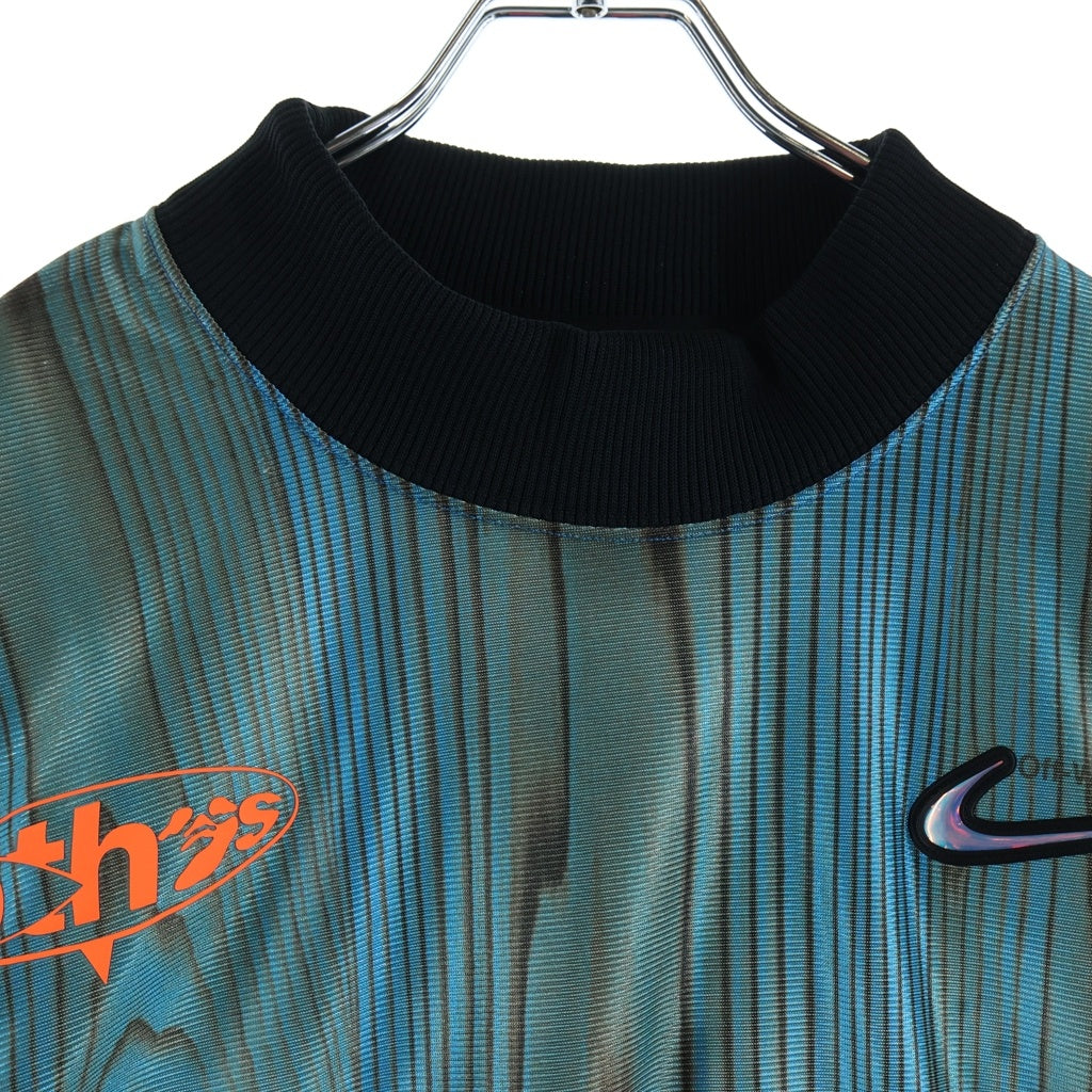 NIKE(ナイキ) ×OFF-WHITE JERSEYDN オフホワイト エルボーロゴ ゲームシャツ ブルー DN1701-411
