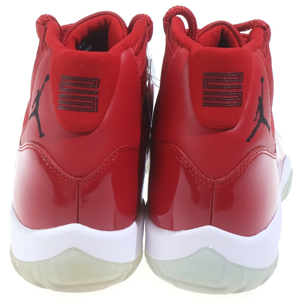 NIKE(ナイキ) AIR JORDAN 11 RETRO 378037-623 エアジョーダン 11 レトロ ハイカットスニーカー レッド US10/28cm