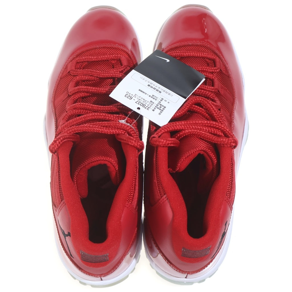 NIKE(ナイキ) AIR JORDAN 11 RETRO 378037-623 エアジョーダン 11 レトロ ハイカットスニーカー レッド US10/28cm