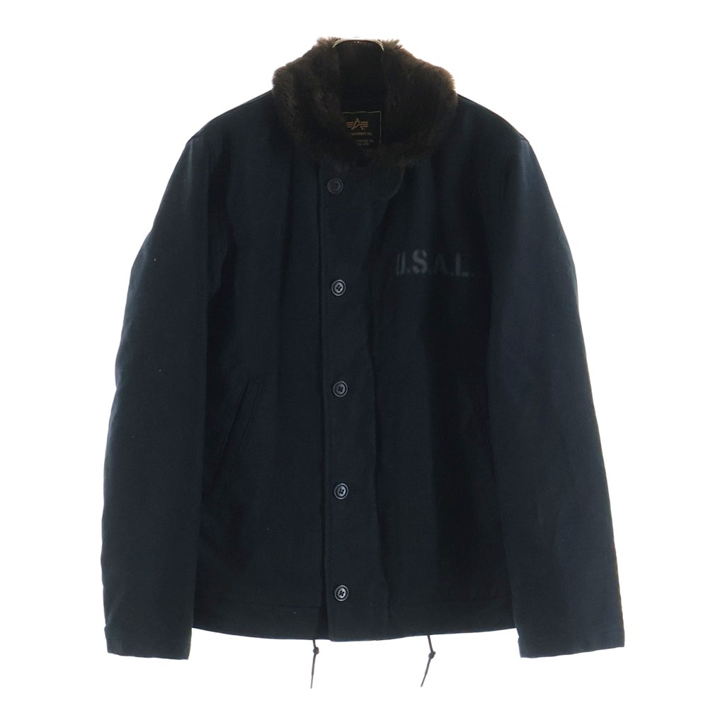 ALPHA INDUSTRIES(アルファ インダストリーズ) N-1 DECK JACKET ボアライナー ミリタリー デッキジャケット ネイビー
