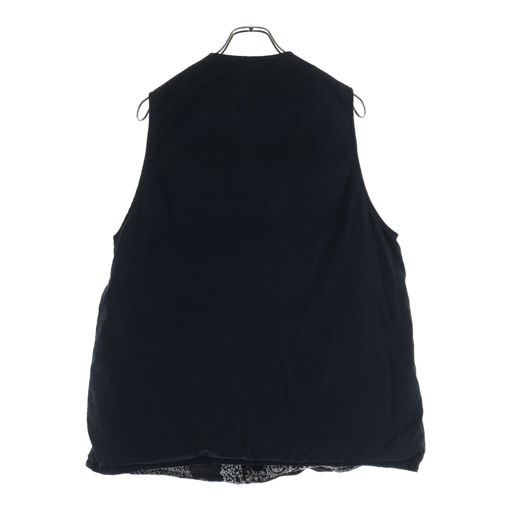 VISVIM(ヴィスヴィム) KORA DOWN VEST BANDANA バンダナ リバーシブルダウンベスト ブラック 0221905013012