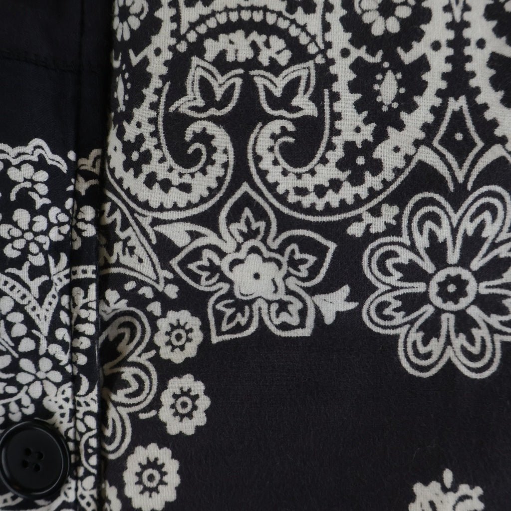 VISVIM(ヴィスヴィム) KORA DOWN VEST BANDANA バンダナ リバーシブルダウンベスト ブラック 0221905013012