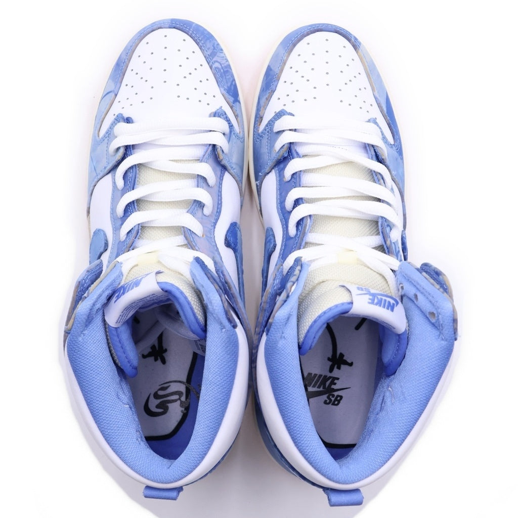 NIKE SB(ナイキエスビー) ×Carpet Company DUNK HIGH CV1677-100 カーペットカンパニー ダンク ハイカットスニーカー ホワイト/ブルー US11/29cm