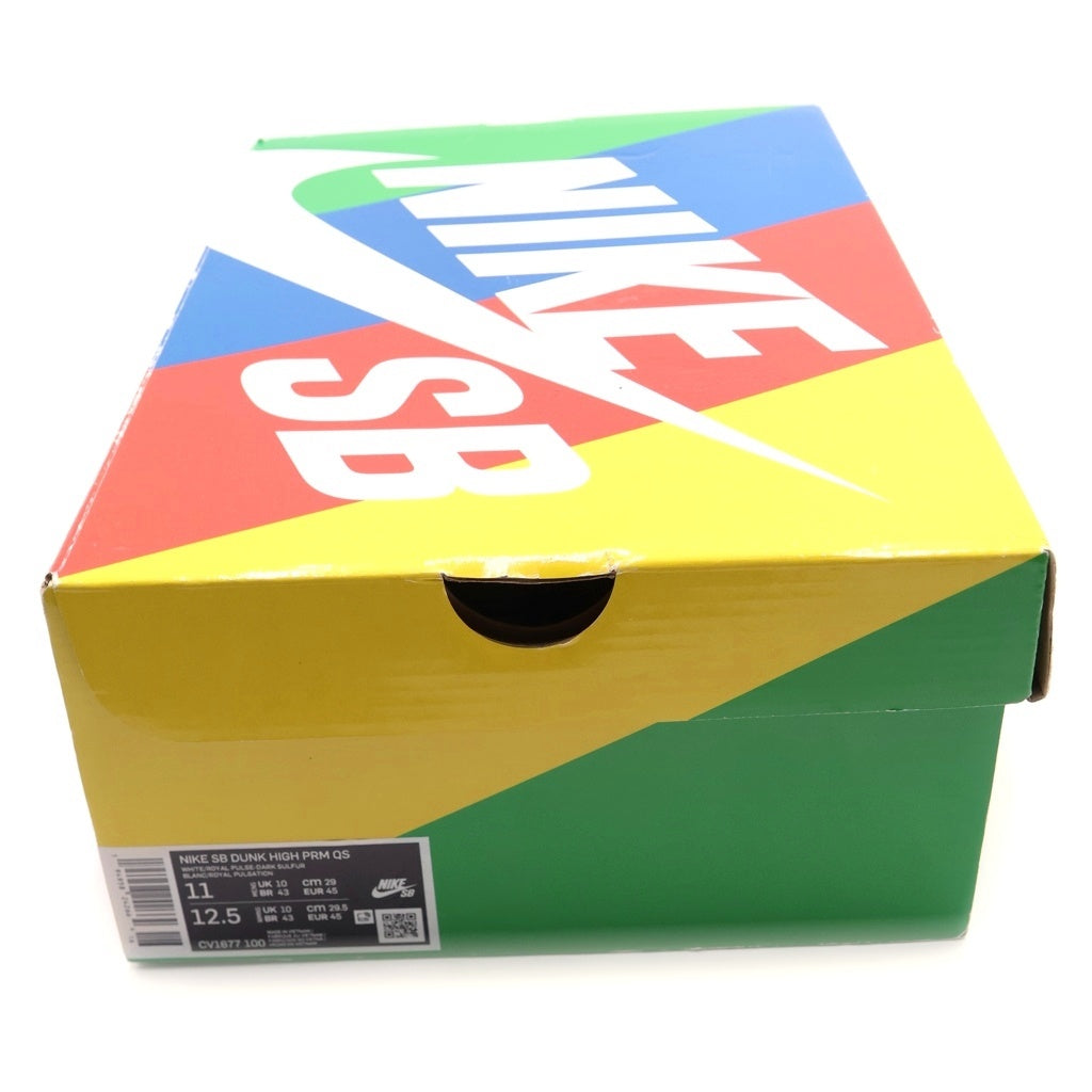 NIKE SB(ナイキエスビー) ×Carpet Company DUNK HIGH CV1677-100 カーペットカンパニー ダンク ハイカットスニーカー ホワイト/ブルー US11/29cm