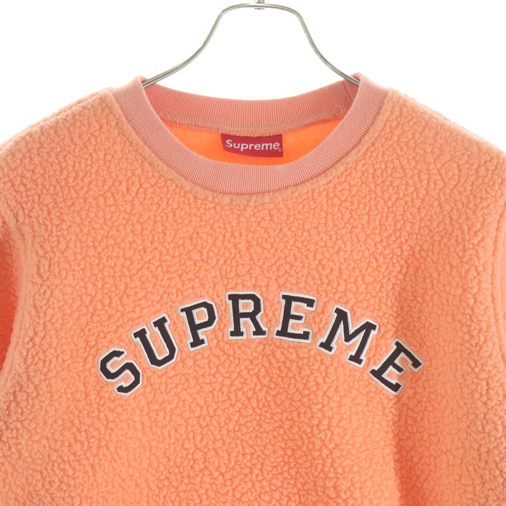 SUPREME(シュプリーム) 17AW Polartec Pile Crewneck ポーラーテック パイル クルーネック フリース クルーネック トレーナー オレンジ