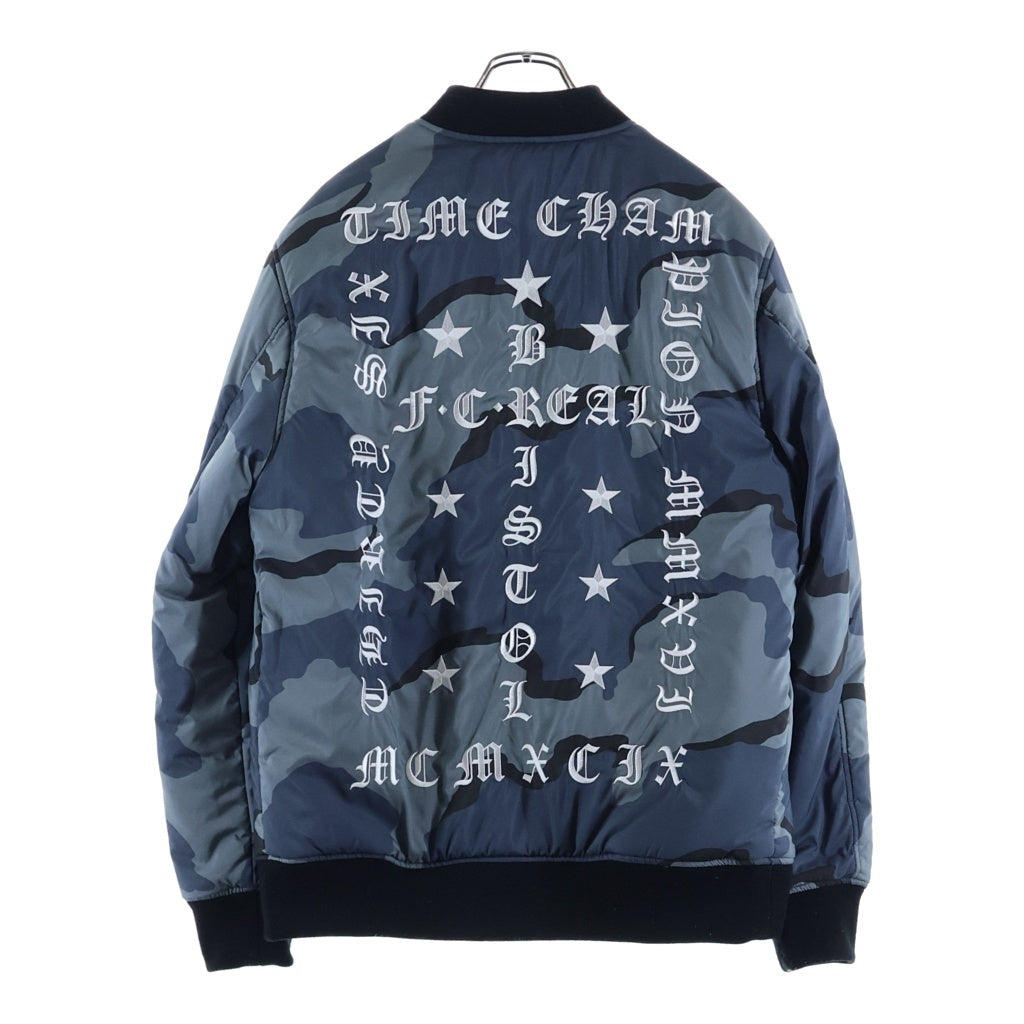 F.C.R.B./F.C.Real Bristol/FCRB(エフシーアールビー/エフシーレアルブリストル) REVERSIBLE TOUR TEAM JACKET リバーシブル ツアーチーム ジップアップ ジャケット ブラック FCRB-167023