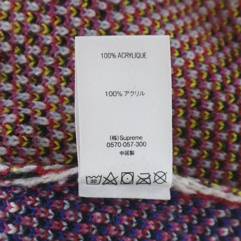 SUPREME(シュプリーム) 21SS Digital Flag Sweater デジタルフラッグニットセーター レッド/ブルー