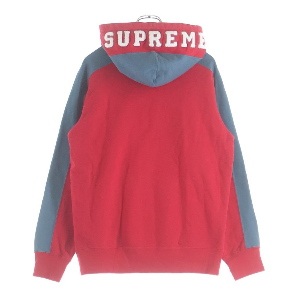 SUPREME(シュプリーム) 18AW Paneled Hooded Sweatshirt パネルロゴスウェットパーカー レッド