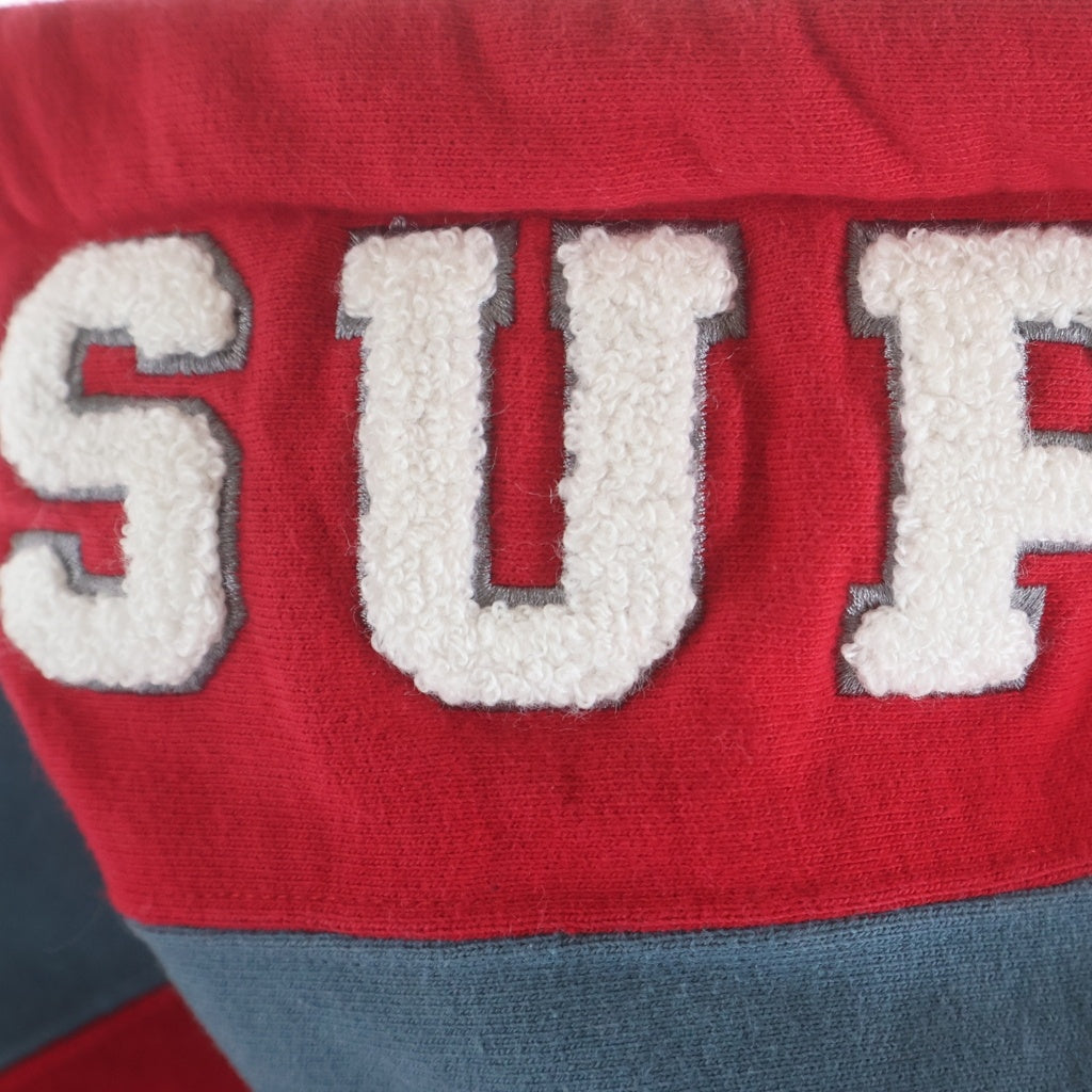 SUPREME(シュプリーム) 18AW Paneled Hooded Sweatshirt パネルロゴスウェットパーカー レッド