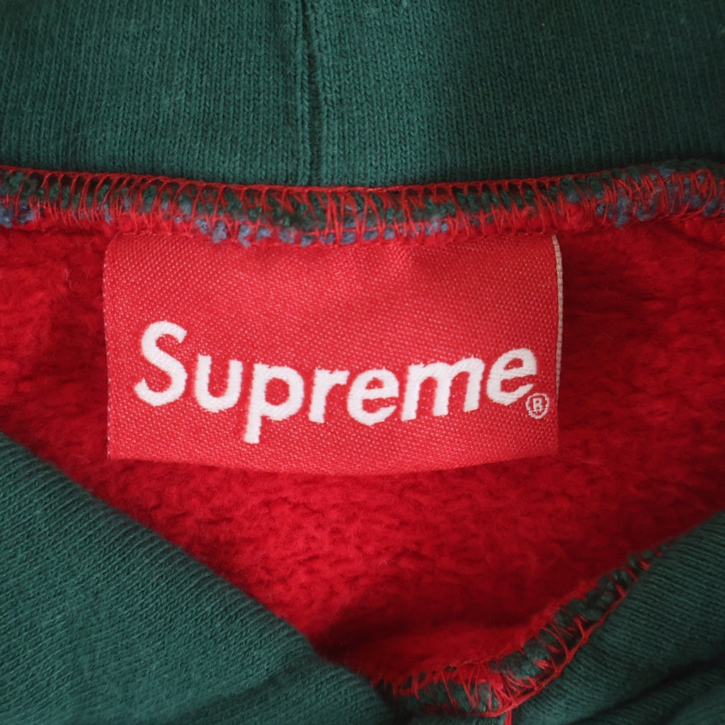 SUPREME(シュプリーム) 18AW Paneled Hooded Sweatshirt パネルロゴスウェットパーカー レッド