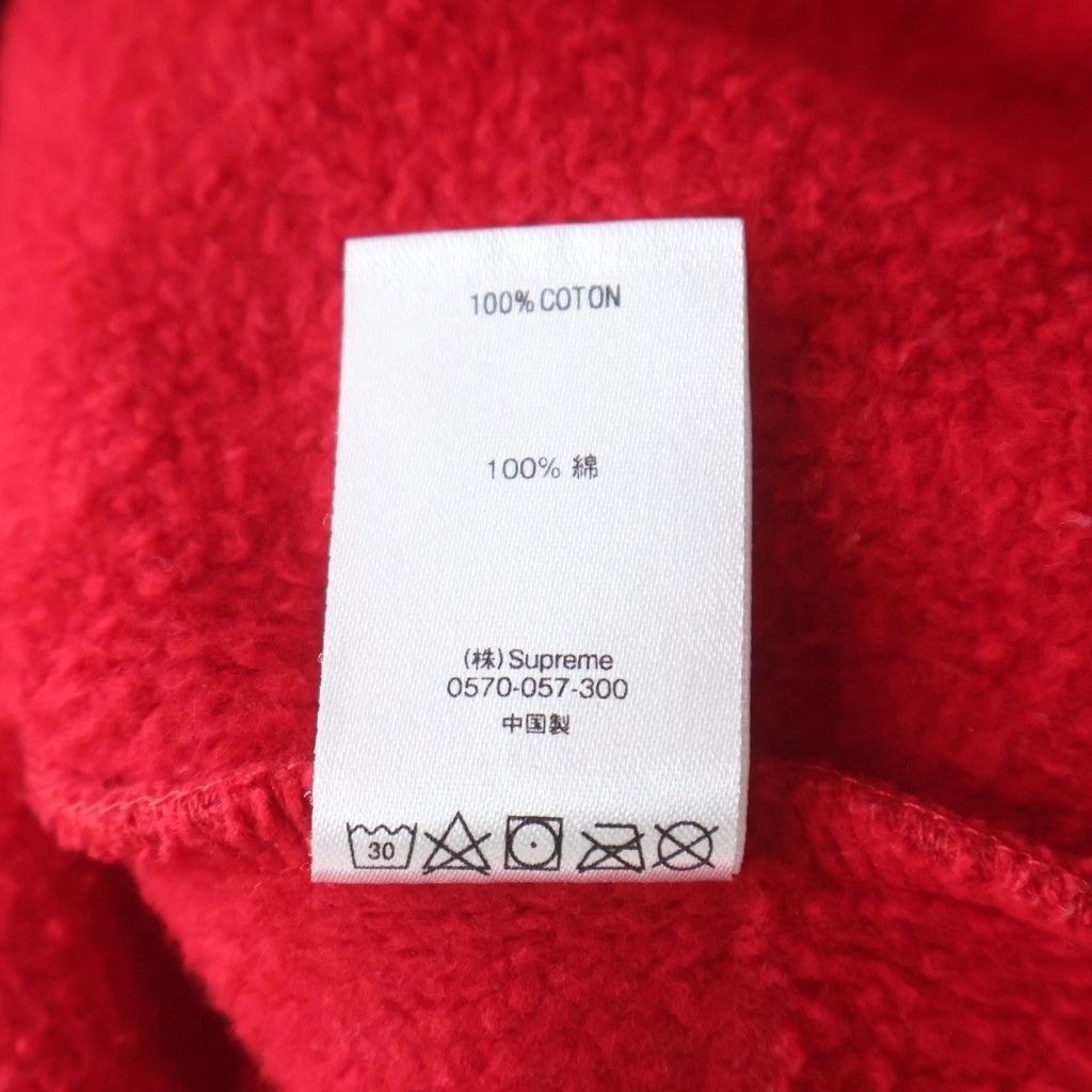 SUPREME(シュプリーム) 18AW Paneled Hooded Sweatshirt パネルロゴスウェットパーカー レッド