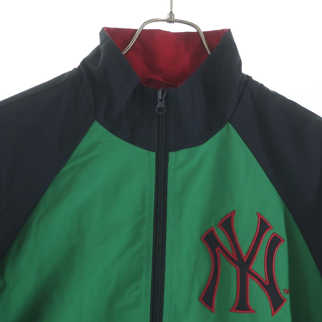 SUPREME(シュプリーム) 21AW ×MLB New York Yankees Track Jacket ニューヨーク ヤンキーストラックジャケット グリーン/レッド