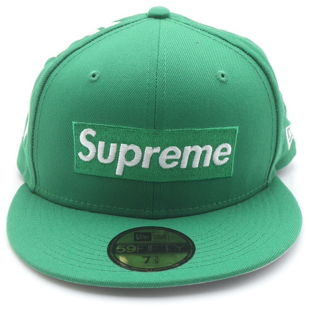 SUPREME(シュプリーム) 21AW ×MLB ×NEW ERA Box Logo Cap ニューヨークヤンキース ニューエラ ボックスロゴ ベースボールキャップ 帽子 グリーン