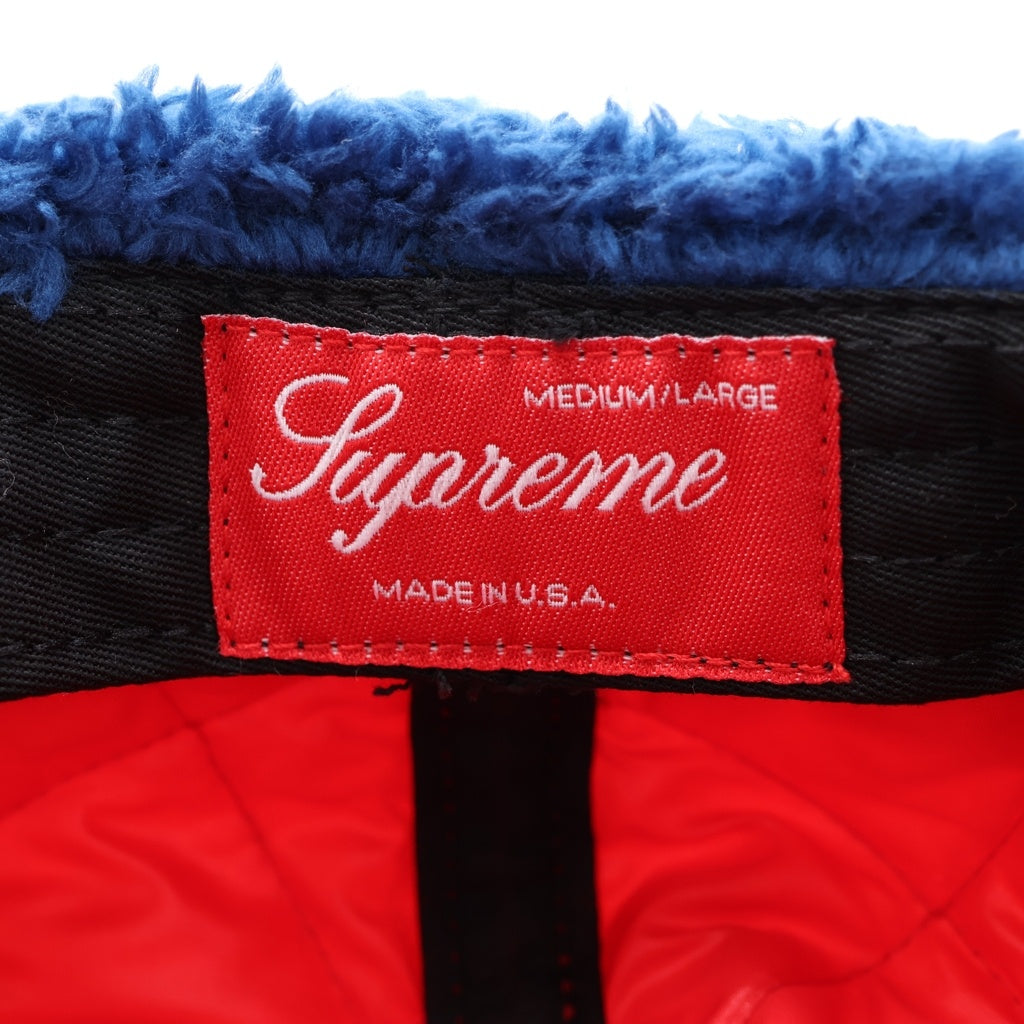 SUPREME(シュプリーム) 16AW Quilted Earflap Camp Cap キルティング イヤーフラップ キャンプ キャップ 帽子 レッド/ブルー