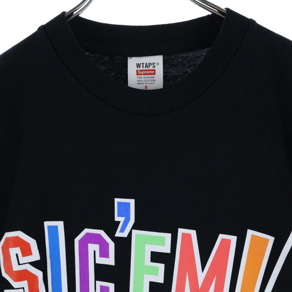 SUPREME(シュプリーム) 21AW ×WTAPS Sicem! Tee ダブルタップス ロゴ クルーネック 半袖 Tシャツ ブラック