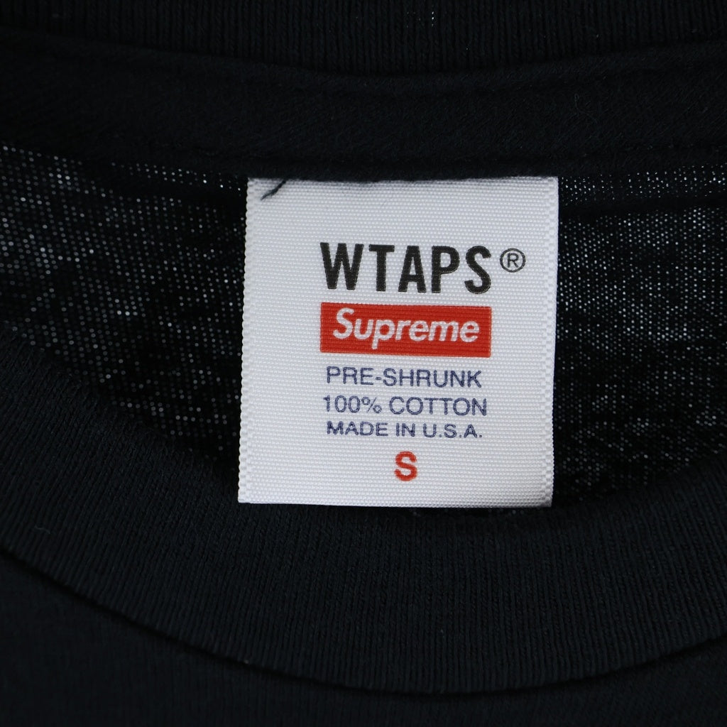 SUPREME(シュプリーム) 21AW ×WTAPS Sicem! Tee ダブルタップス ロゴ クルーネック 半袖 Tシャツ ブラック