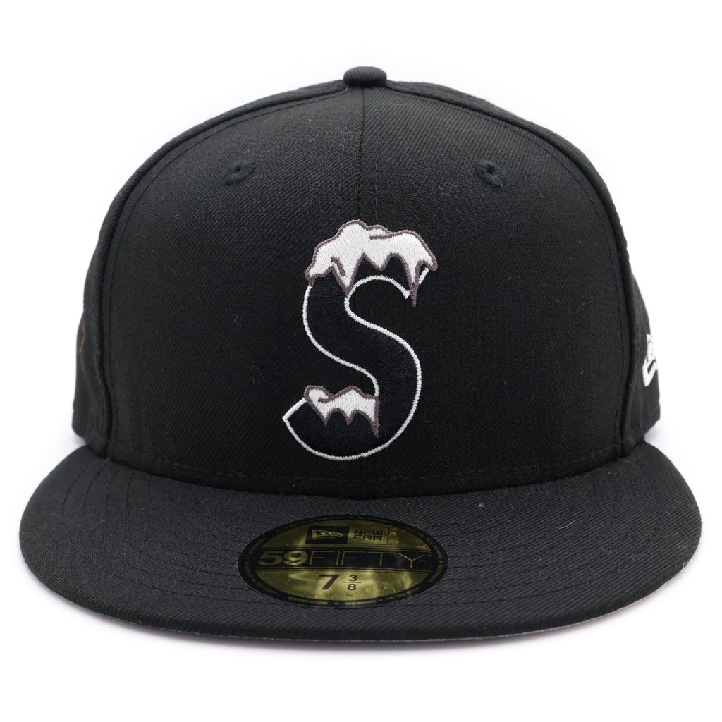 SUPREME(シュプリーム) 20AW ×NEW ERA Ice S Logo ニューエラ アイスSロゴ ベースボールキャップ 帽子 ブラック