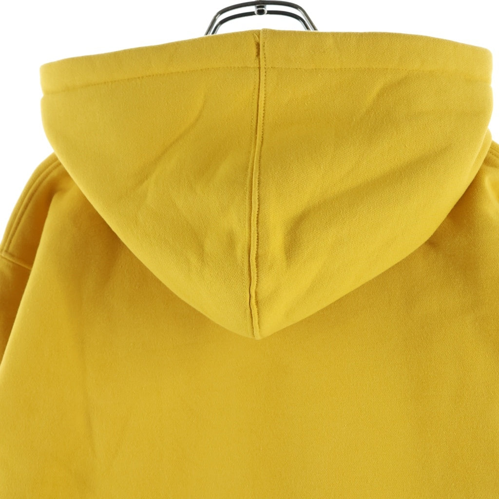 SUPREME(シュプリーム) 17SS ×Champion Satin Logo Hooded Sweatshirt チャンピオン サテン ロゴ スウェットプルオーバーパーカー イエロー