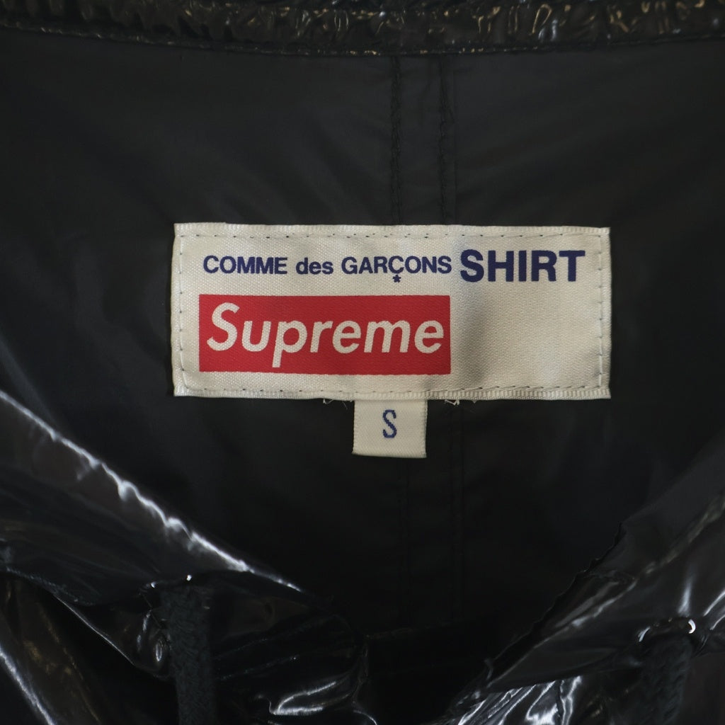 SUPREME(シュプリーム) 17SS ×COMME des GARCONS SHIRT Fishtail Parka コムデギャルソンシャツ ロゴ フィッシュテールパーカー モッズコート ジャケット ブラック