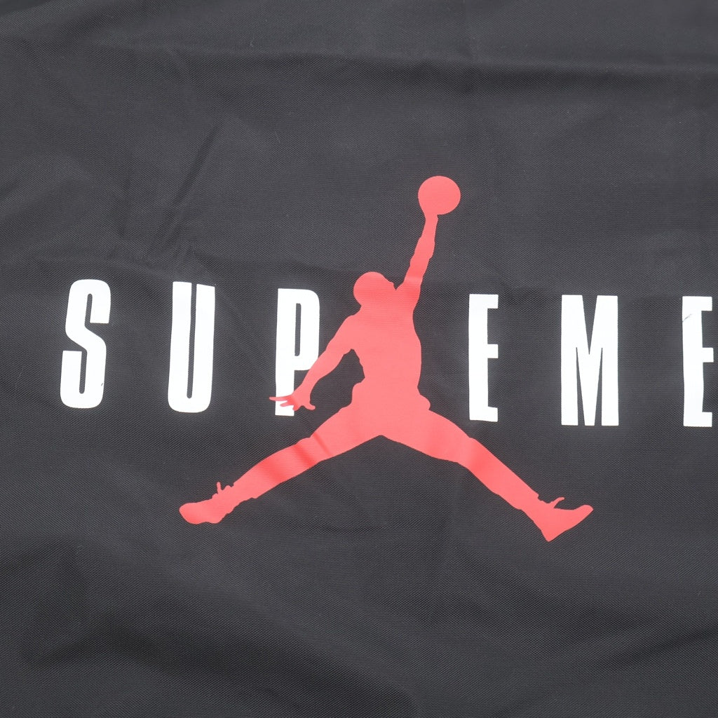 SUPREME(シュプリーム) 24AW ×Jordan Drawstring Bag ジョーダン ロゴプリント ドローストリング バッグ ブラック