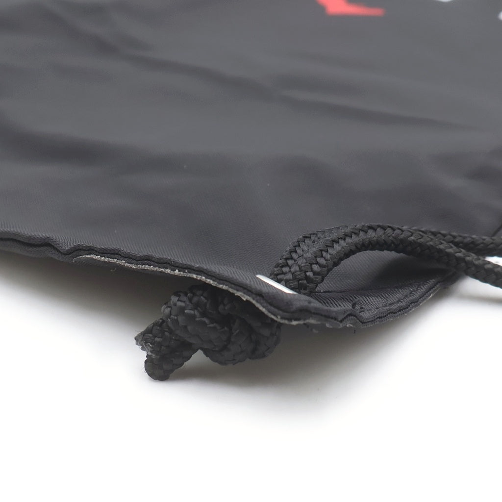 SUPREME(シュプリーム) 24AW ×Jordan Drawstring Bag ジョーダン ロゴプリント ドローストリング バッグ ブラック