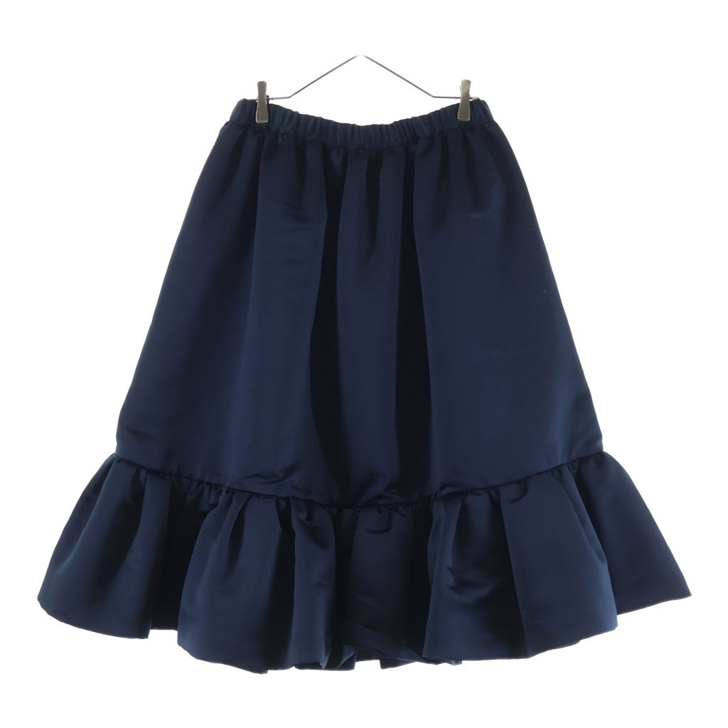 COMME DES GARCONS GIRL(コムデギャルソンガール) 22AW サテン フリル ボリューム スカート ネイビー レディース NJ-S011 AD2022