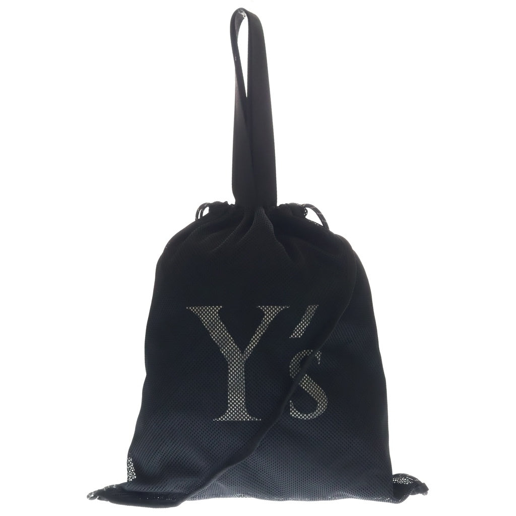 Y's(ワイズ) ロゴ ナイロン メッシュ 2WAY ナップサック トートバッグ ショルダーバッグ ブラック YI-I03-690 レディース