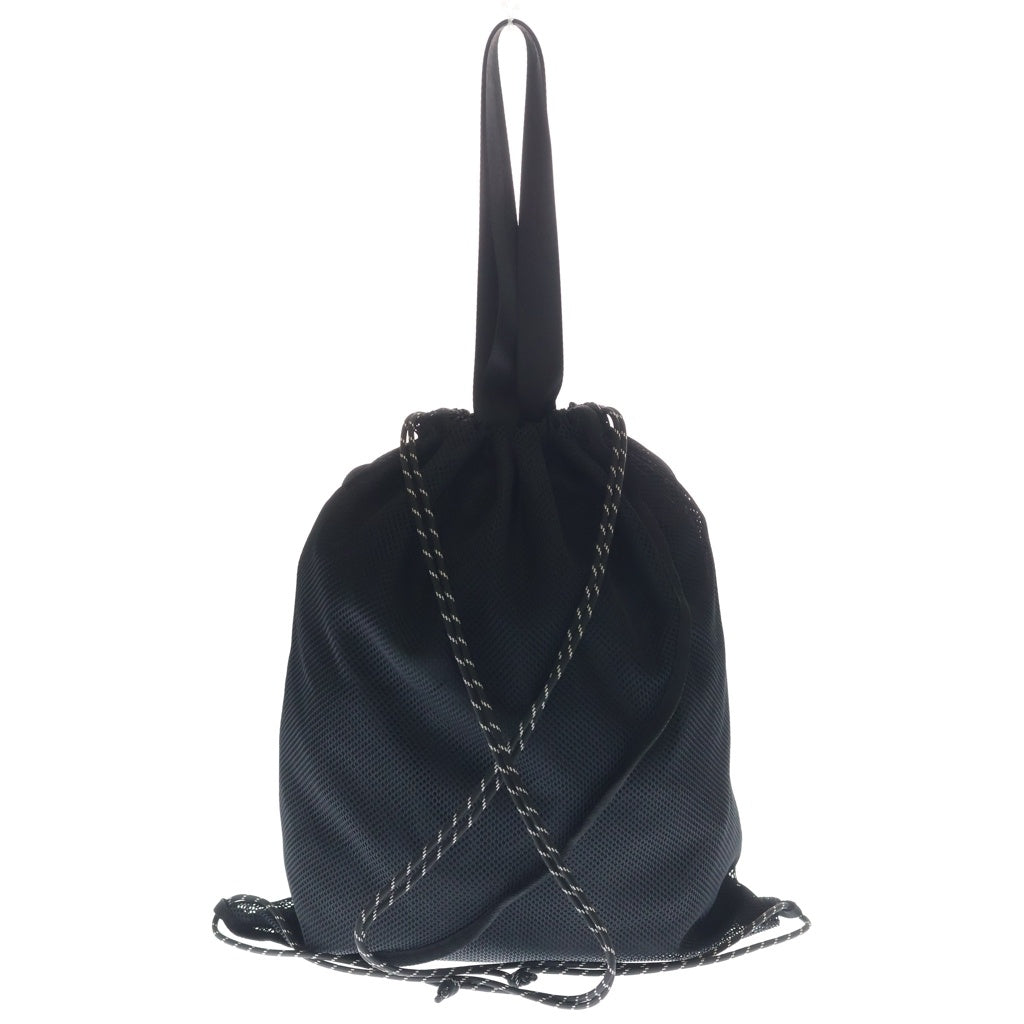 Y's(ワイズ) ロゴ ナイロン メッシュ 2WAY ナップサック トートバッグ ショルダーバッグ ブラック YI-I03-690 レディース