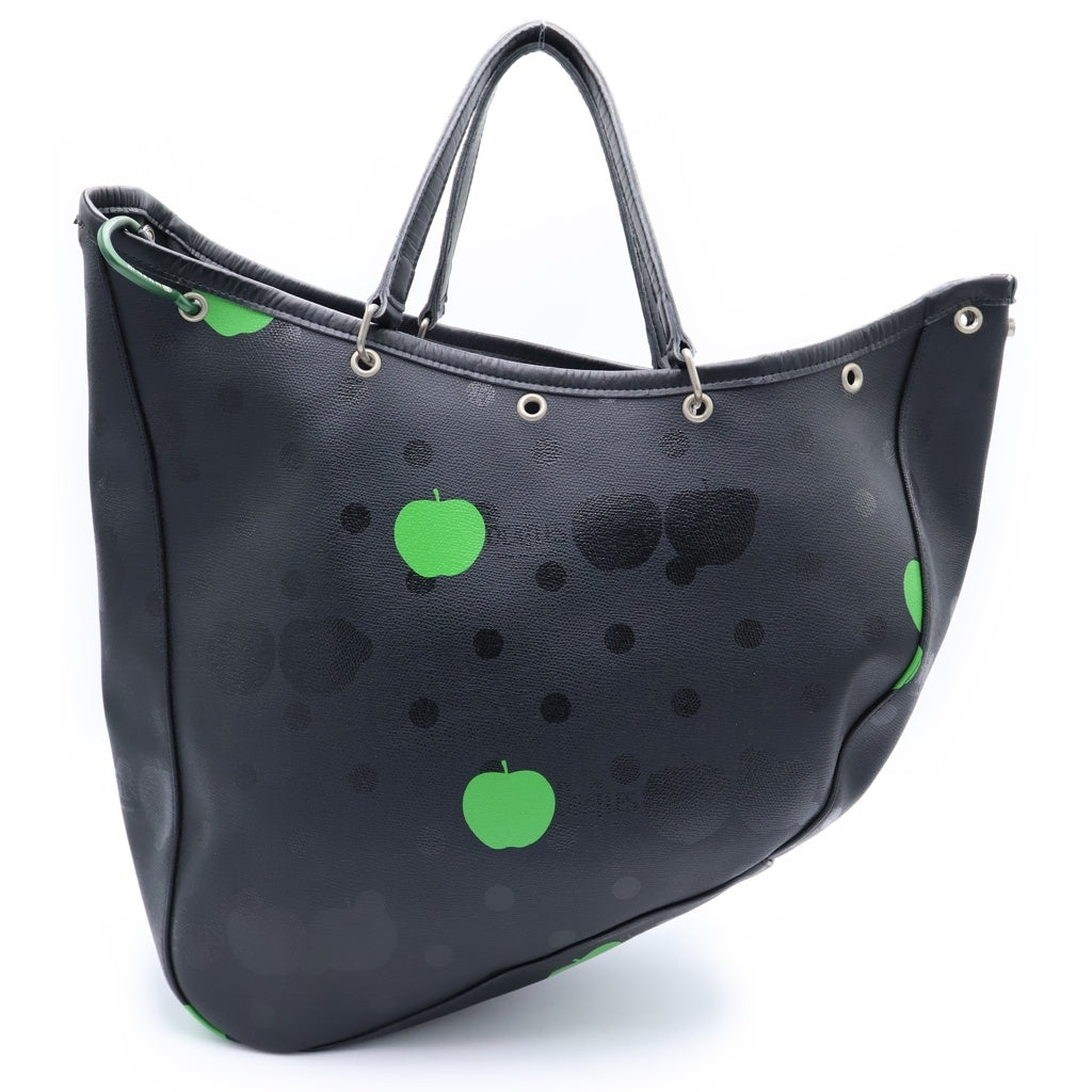 COMME des GARCONS(コムデギャルソン) ×The Beatles ビートルズ ボートバッグ レザー トートバッグ ハンドバッグ ブラック レディース