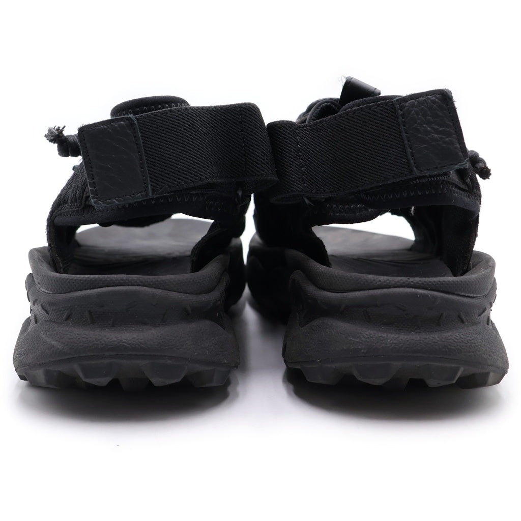 Y's(ワイズ) ×Flower MOUNTAIN PUMA PUNKU フラワーマウンテン プマプンク ハラコ レザー サンダル ブラック レディース US7/25cm FM97-A-001