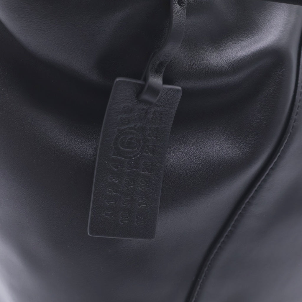 MM6 Maison Margiela(エムエムシックスメゾンマルジェラ) FOLDED POCHETTE JAPANESE フォルテッド カーフレザー ジャパニーズハンドバッグ ショルダーバッグ ブラック SB5WF0016 P8805 レディース