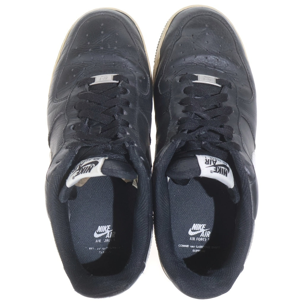 NIKE(ナイキ) ××SHIRT AIR FORCE 1 LOW シュプリーム コムデギャルソンシャツ エアフォース1 ローカットスニーカー ブラック US9.5/27.5cm