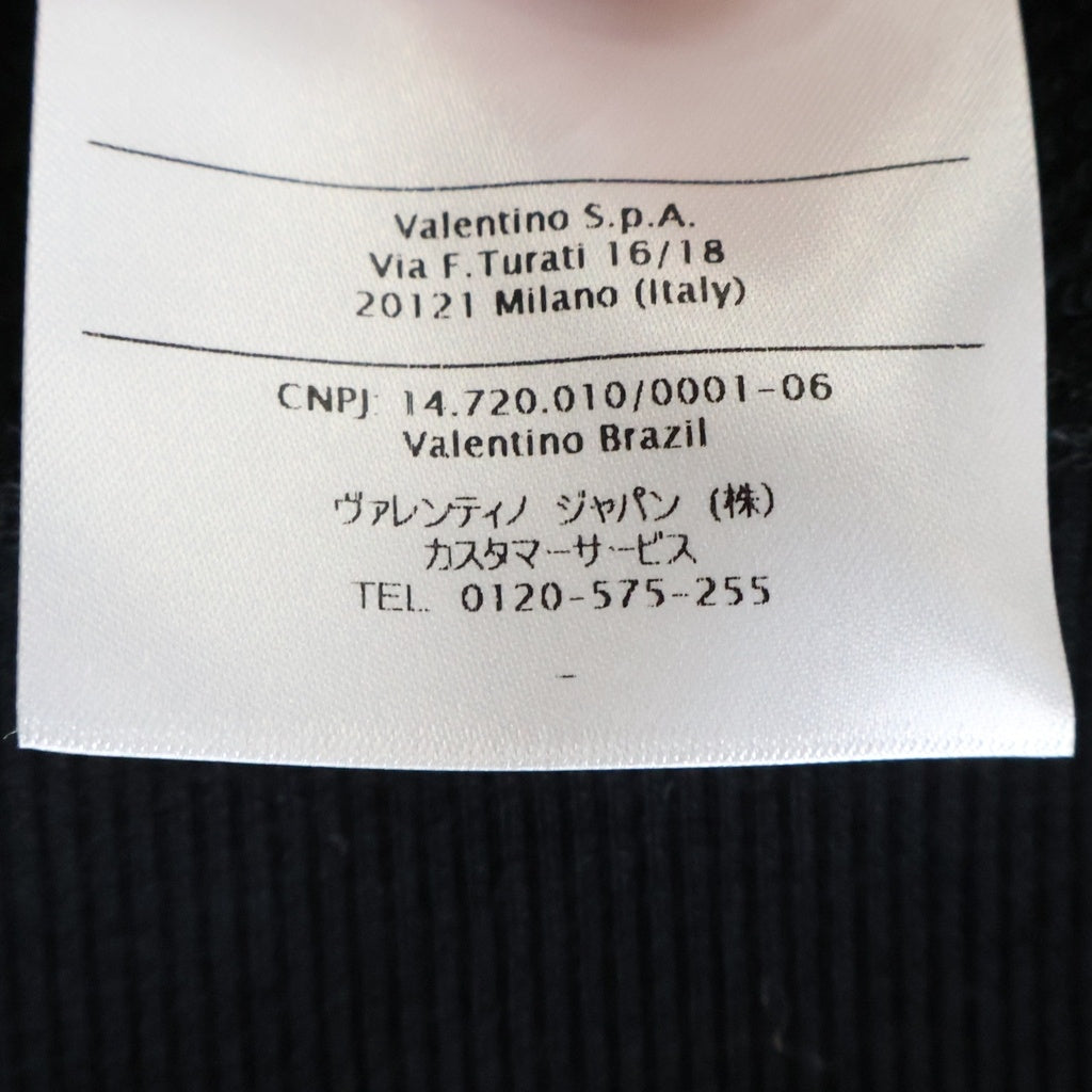 VALENTINO(ヴァレンティノ) ロックスタッズ スウェット プルオーバーパーカー ブラック NV0MF06M3TV