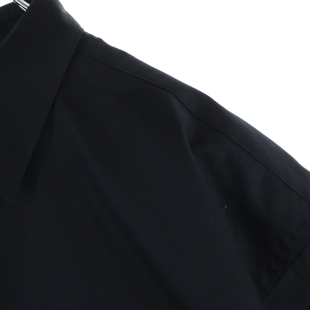 COMME des GARCONS SHIRT(コムデギャルソンシャツ) 22SS FOREVER SHORT SLEEVE WOVEN SHIRT フォーエバー コットン ショートスリーブ ウーブン 半袖シャツ ブラック FI-B030