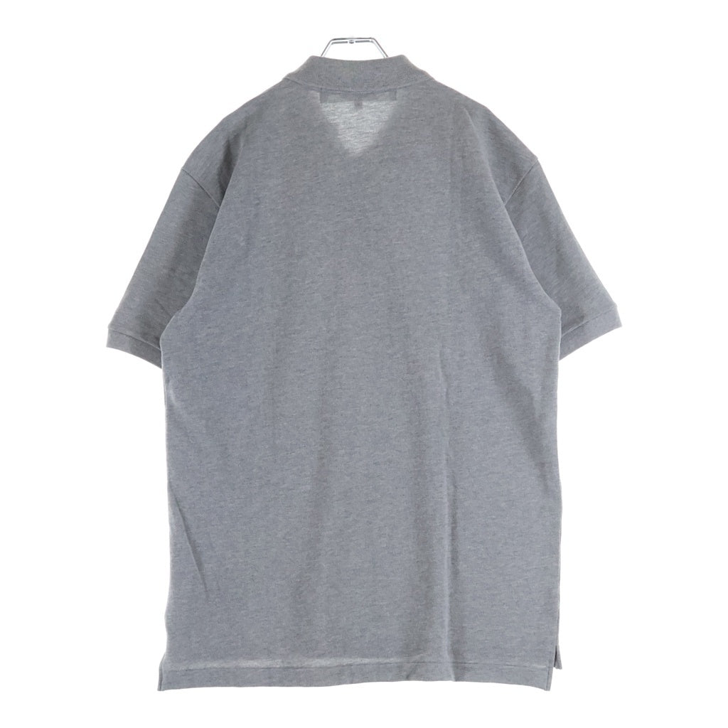 PLAY COMME des GARCONS(プレイコムデギャルソン) 25SS ハートロゴ刺繍 コットン 半袖ポロシャツ グレー AX-T078 AD2025/4