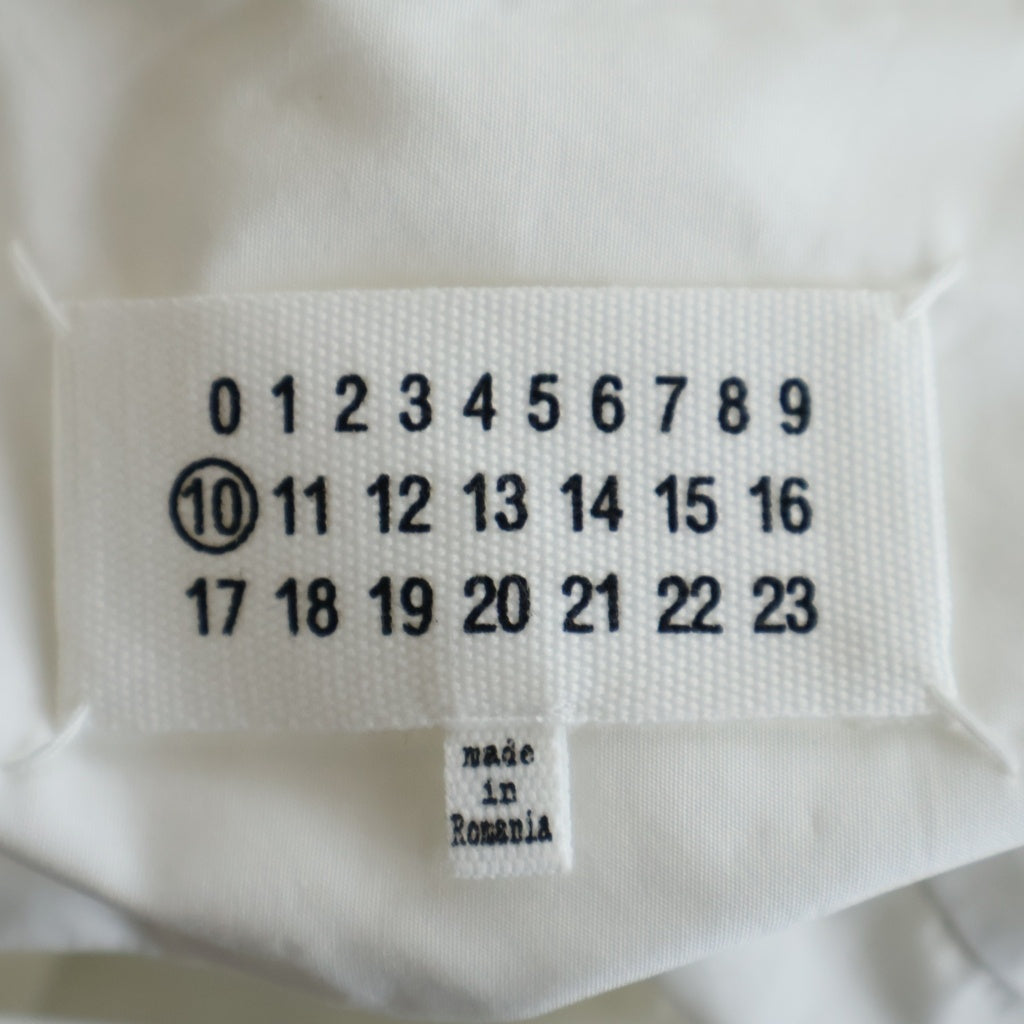 Maison Margiela(メゾンマルジェラ) 18SS Pocket Stitch Shirt ポケット ステッチ 長袖シャツ ホワイト S50DL0334 S43001