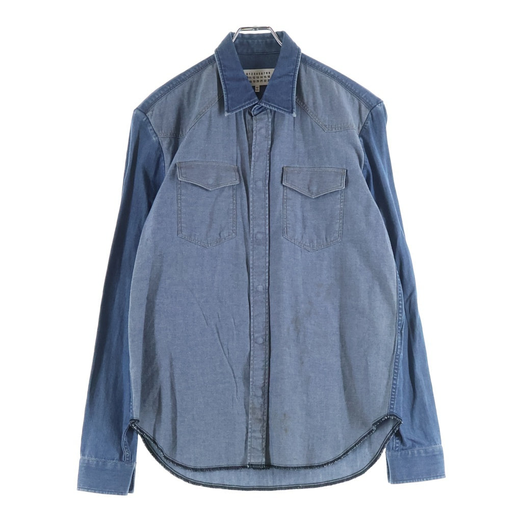 Maison Margiela(メゾンマルジェラ) 17AW ウエスタン デニム 長袖シャツ インディゴ S50DL0316 S30512