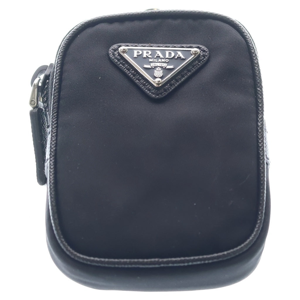 PRADA(プラダ) RE-NYLON トライアングルロゴプレート リナイロン サフィアーノ ショルダーバッグ ブラック 2VH112