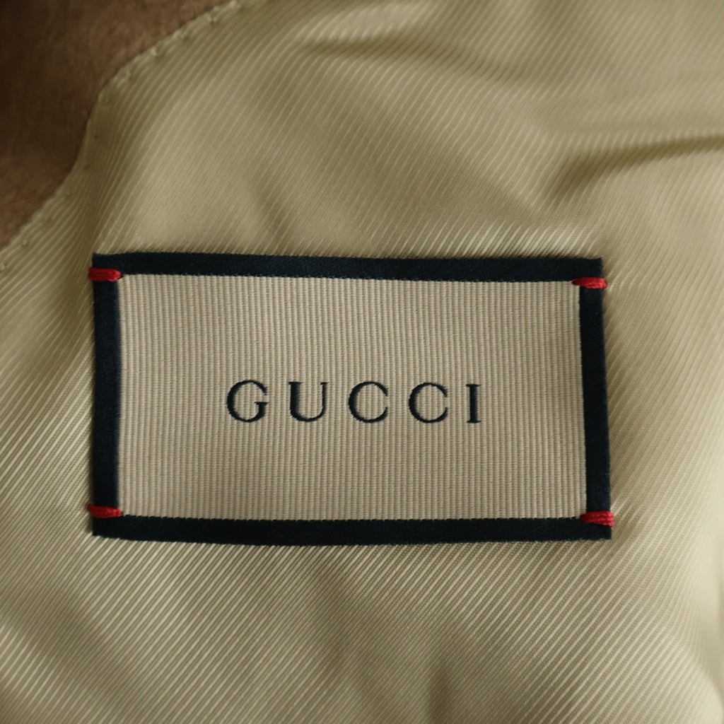 GUCCI(グッチ) キャメルヘアー シングルブレスト チェスターコート ブラウン 663482