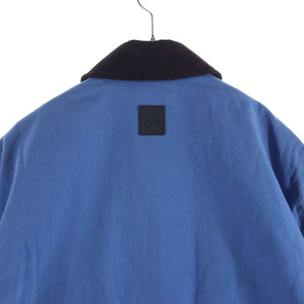 LOEWE(ロエベ) Corduroy Collar Bomber Jacket コーデュロイカラー コットン ボンバージャケット ブルゾン ブルー H526Y02X07