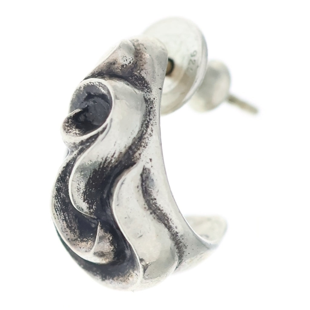CHROME HEARTS(クロムハーツ) CARVED TEARDROP カーブドティアドロップ ピアス シルバー BCA091 レディース