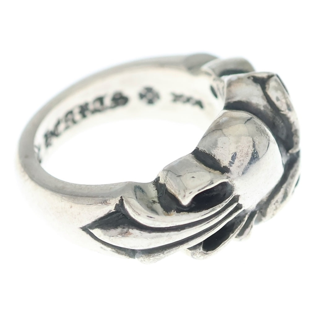 CHROME HEARTS(クロムハーツ) FLRL CRS HRT フローラルハートリング シルバー