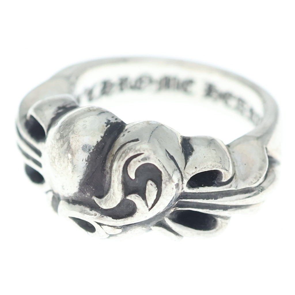 CHROME HEARTS(クロムハーツ) FLRL CRS HRT フローラルハートリング シルバー レディース