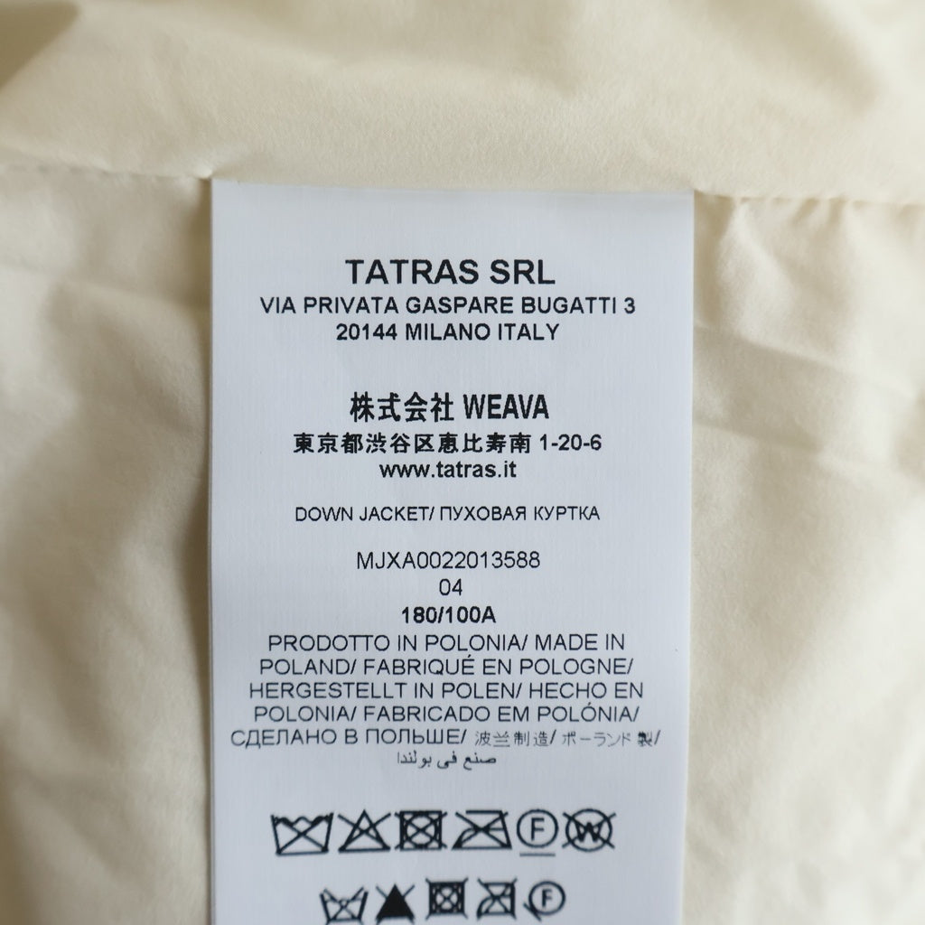 TATRAS(タトラス) HENDER エンダー ナイロン ウールコンビ ダウンジャケット ホワイト MJXA0022013588