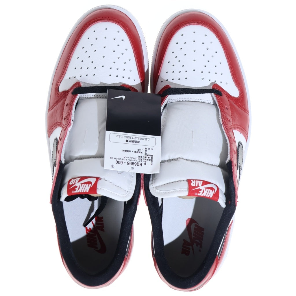 NIKE(ナイキ) AIR JORDAN1 RETRO LOW OG CHICAGO HQ6998-600 エアジョーダン1 レトロ シカゴ ローカットスニーカー レッド/ホワイト US11/29Ccm