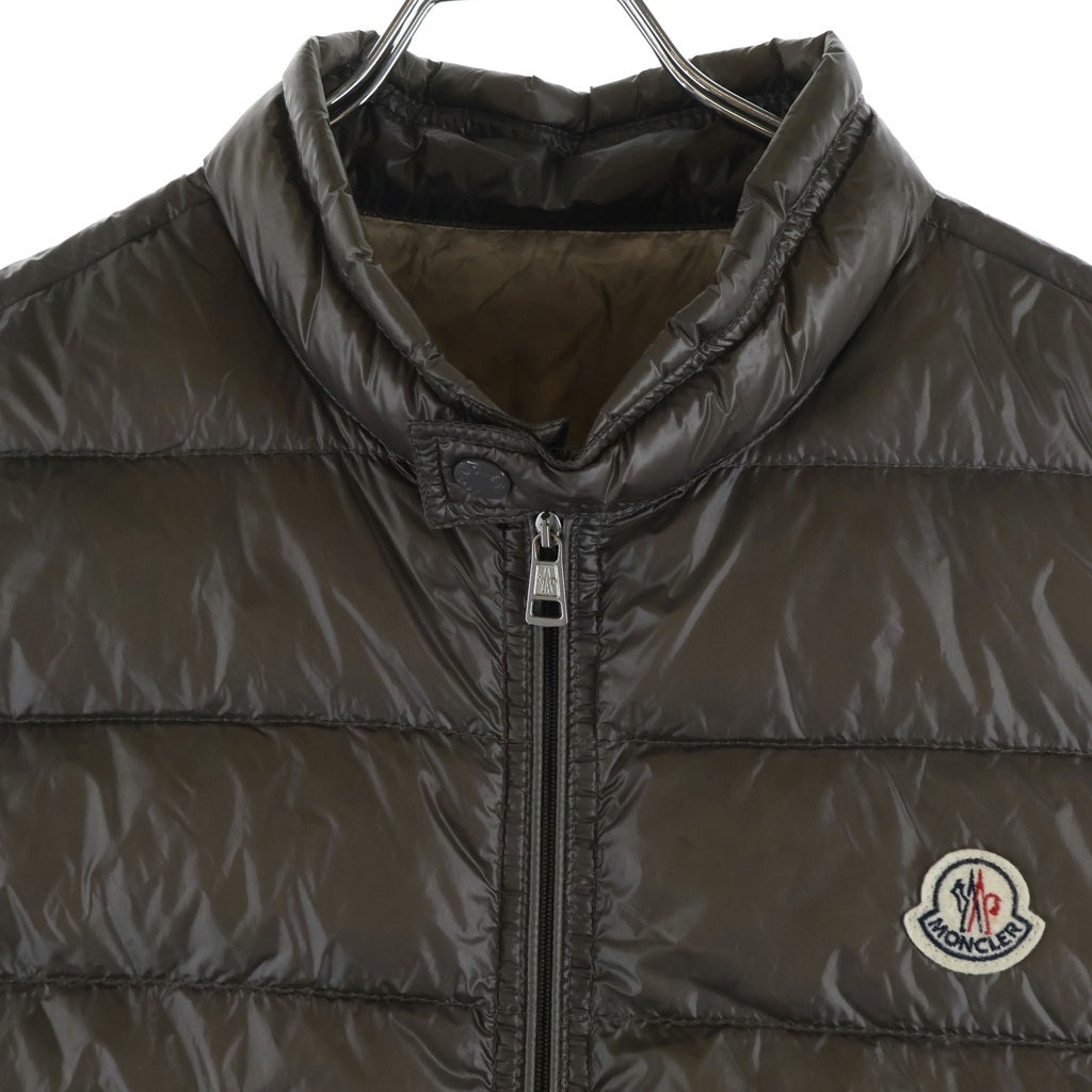 MONCLER(モンクレール) GUI ロゴパッチ ジップアップダウンベスト グレー 210914332105