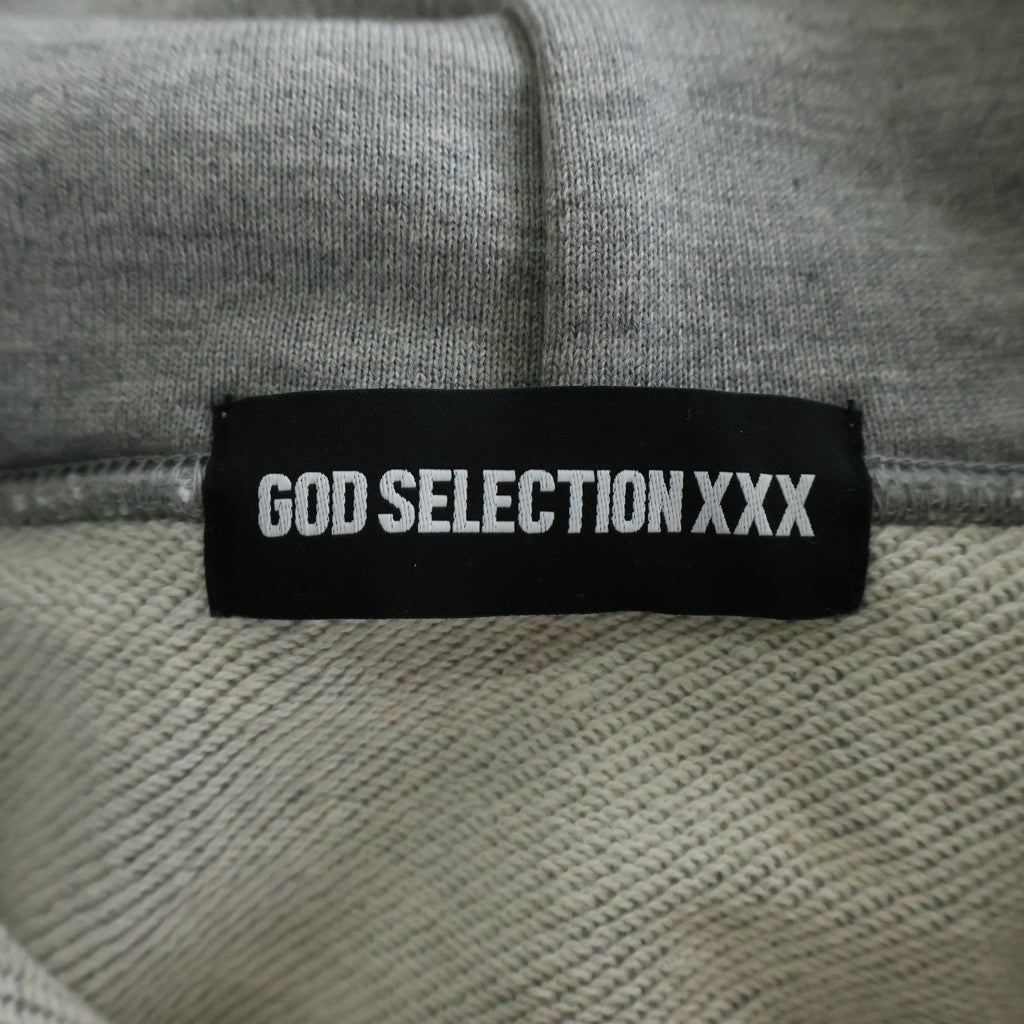GOD SELECTION XXX(ゴッドセレクショントリプルエックス) ×FERIX フィリックス プリントプルオーバー スウェットパーカー グレー