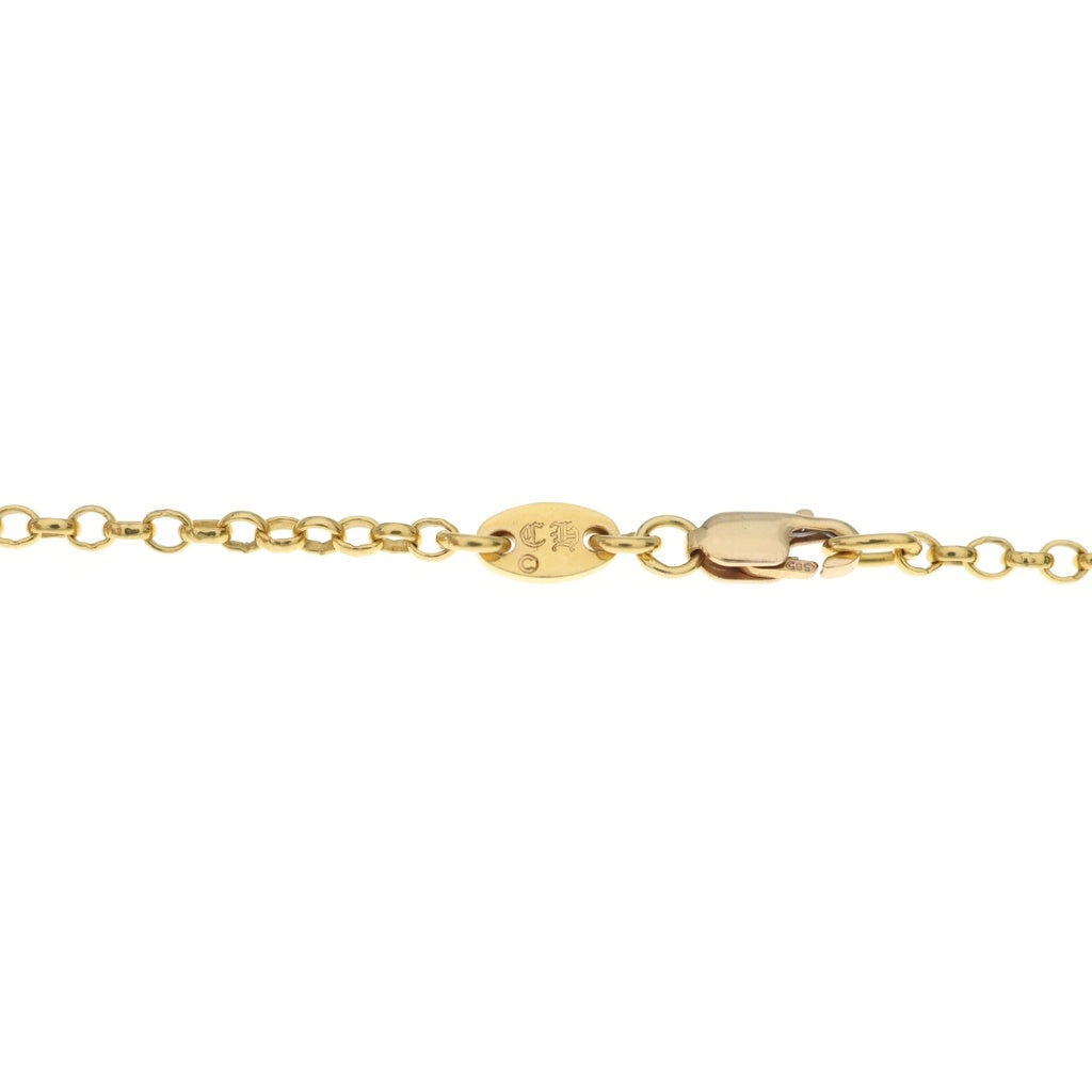 CHROME HEARTS(クロムハーツ) 22K NECKCHAIN R20 ロールチェーンネックレス 20inch ゴールド BCA011