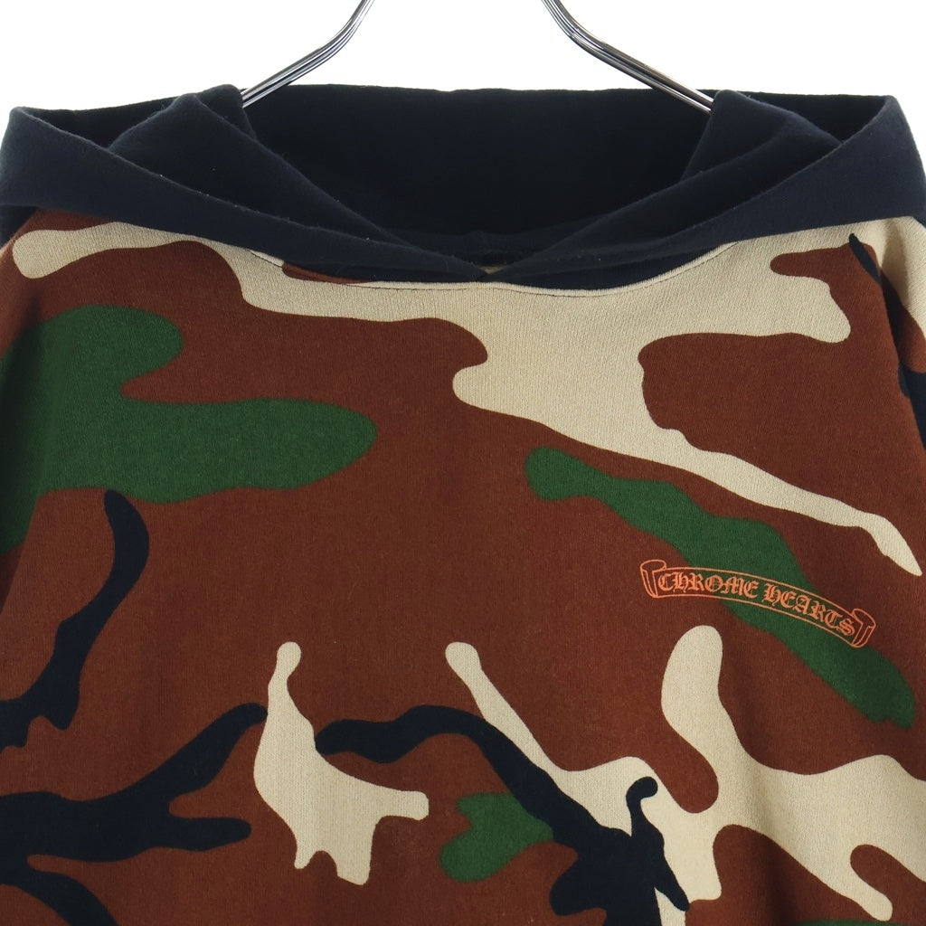 CHROME HEARTS(クロムハーツ) ×MATTY BOY PPO CAUTION PULLOVER マッティボーイ カモフラ総柄 チョンパープリント スウェットプルオーバーパーカー カーキ